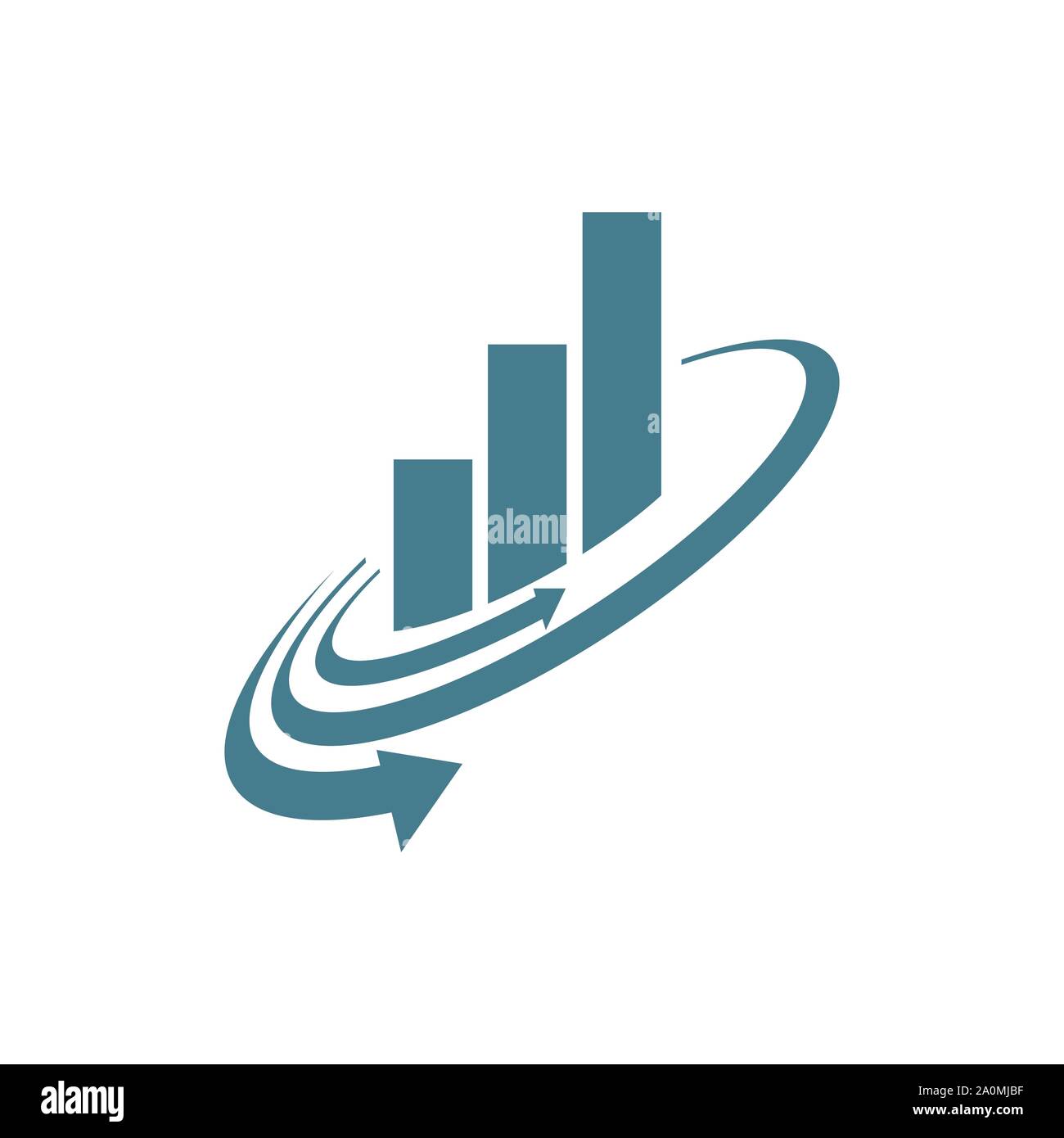 Abstrakte Grafik und Pfeil für Wirtschaft Corporate Finance marketing business logo Vektor Stock Vektor