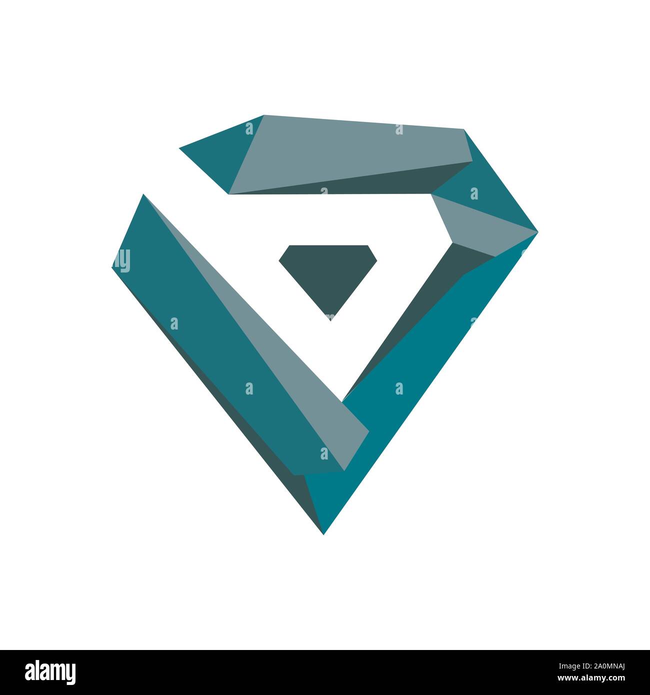 Shinning Schmuck stilvolle diamond Logo Design vector Abbildungen Stock Vektor
