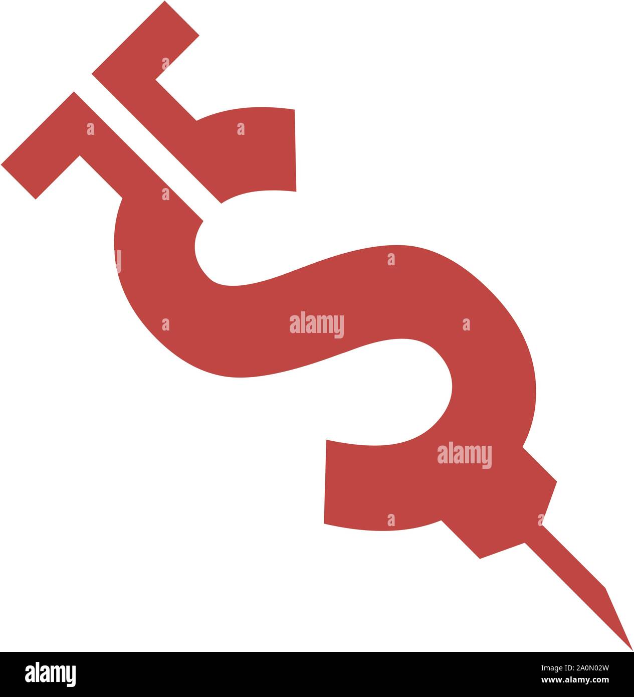 Spritze Logo und Buchstabe S Moderne Logodesigns Stock Vektor