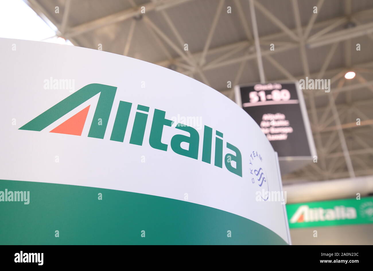 Alitalia Fluggesellschaft Italien Stockfoto