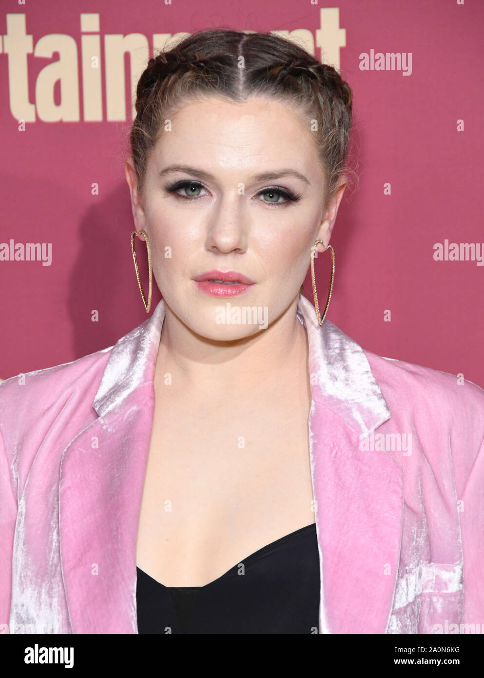 September 20, 2019, West Hollywood, Kalifornien, USA: 20. September 2019 - West Hollywood, Kalifornien - Harriet Dyer. 2019 Entertainment Weekly Pre-Emmy Partei hielt im Sunset Tower Hotel. Photo Credit: Birdie Thompson/AdMedia (Credit Bild: © Birdie Thompson/AdMedia über ZUMA Draht) Stockfoto