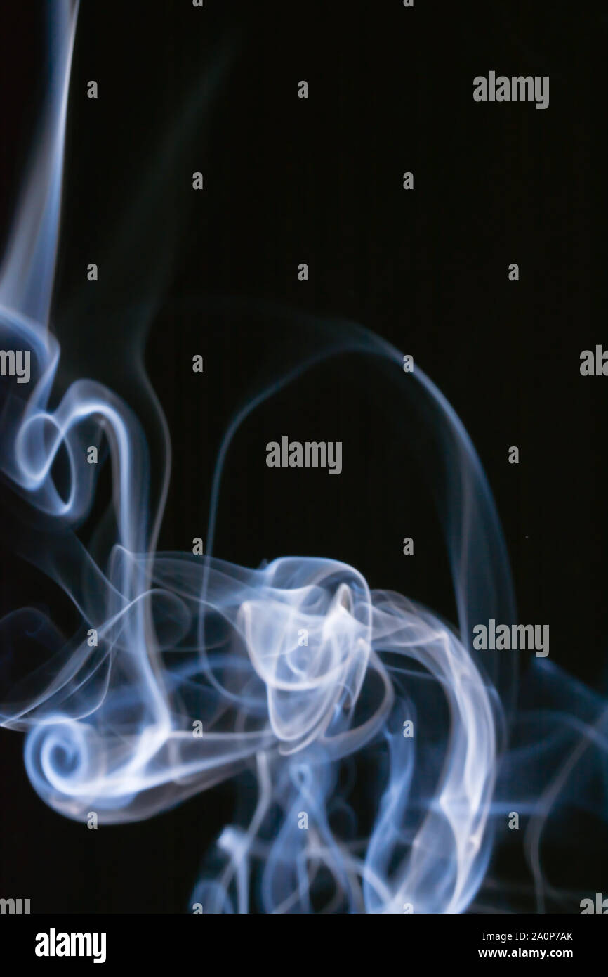 Tanz von Licht und Finsternis - smoky Abstract Stockfoto