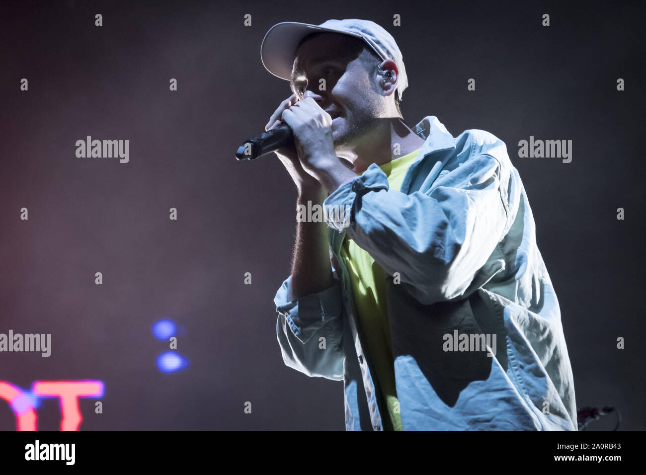 September 20, 2019, Toronto, Ontario, Kanada: British Indie Pop Band, Bastille, der ausverkauften Show in Toronto durchgeführt. Im Bild: DAN SMITH (Bild: © Engel Marchini/ZUMA Draht) Stockfoto