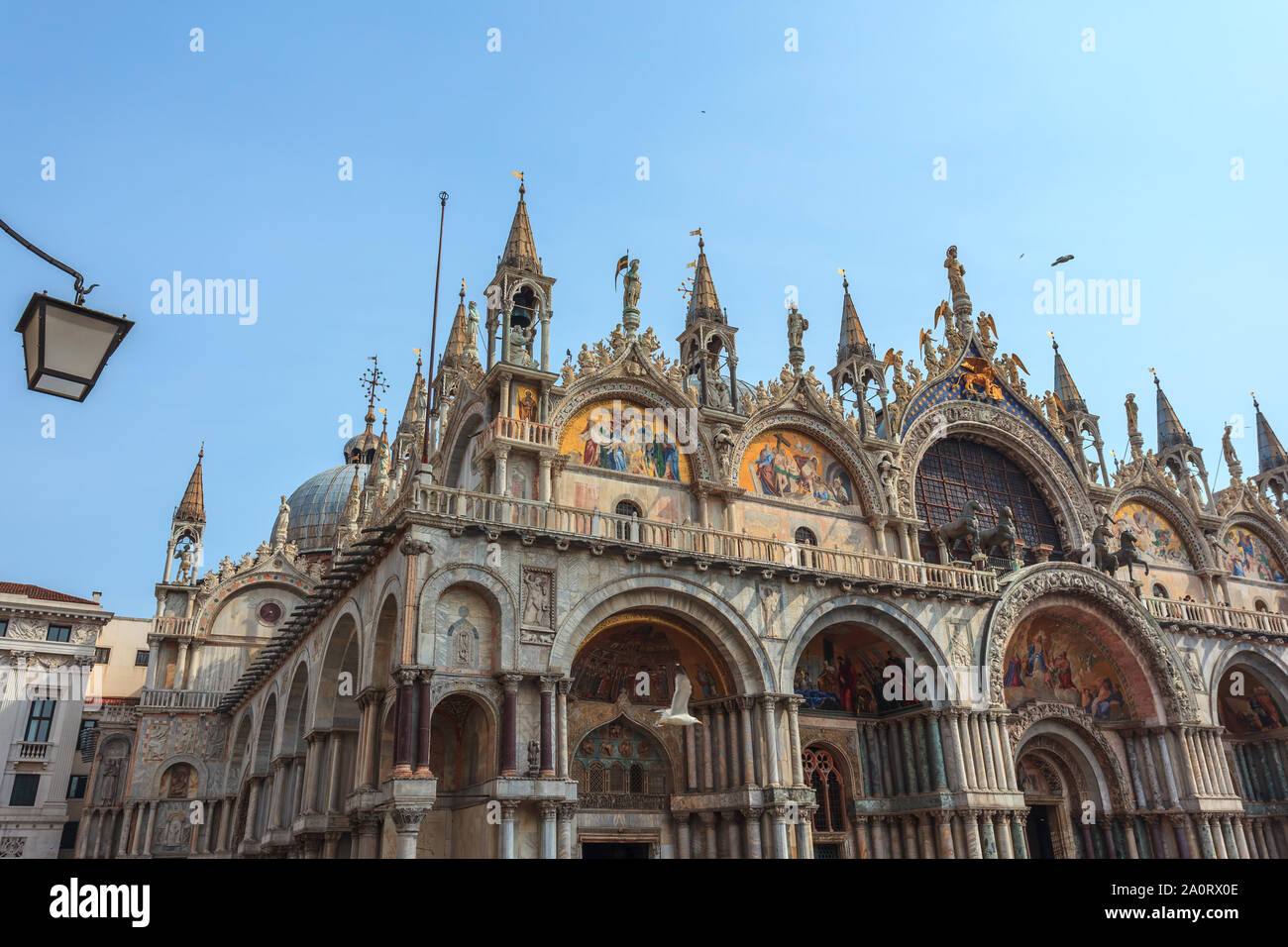 Campanile und der Basilika von San Marco in Venedig. Italien. Reisen. Stockfoto