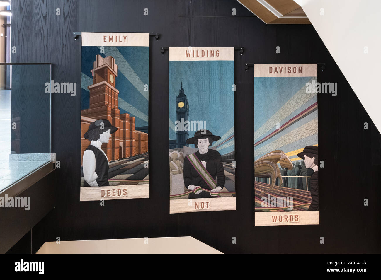 Innenraum der Emily Wilding Davison Gebäude auf der Royal Holloway College Campus in Surrey, UK, Teil der Universität von London Stockfoto