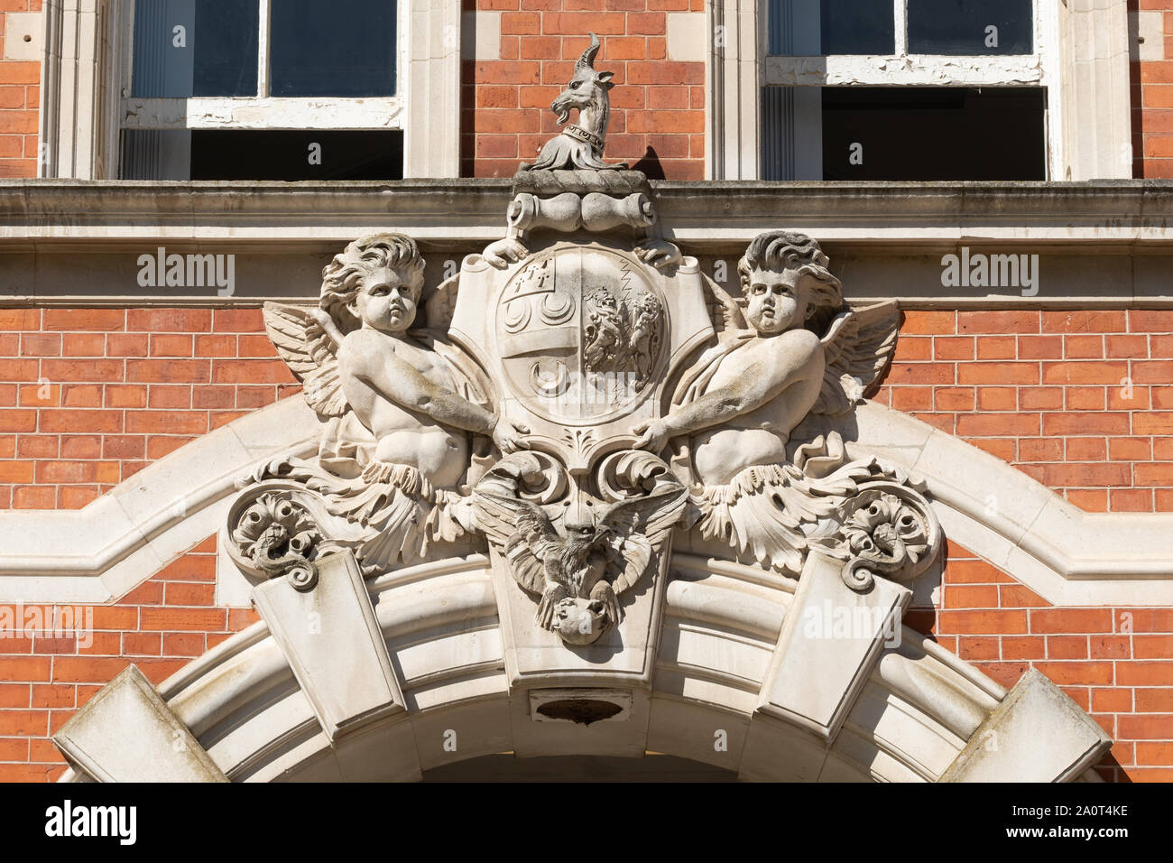 Gründer des historischen Gebäudes am Royal Holloway College in Surrey, UK, Teil der Universität von London, und ursprünglich eine Hochschule Frauen zu erziehen Stockfoto