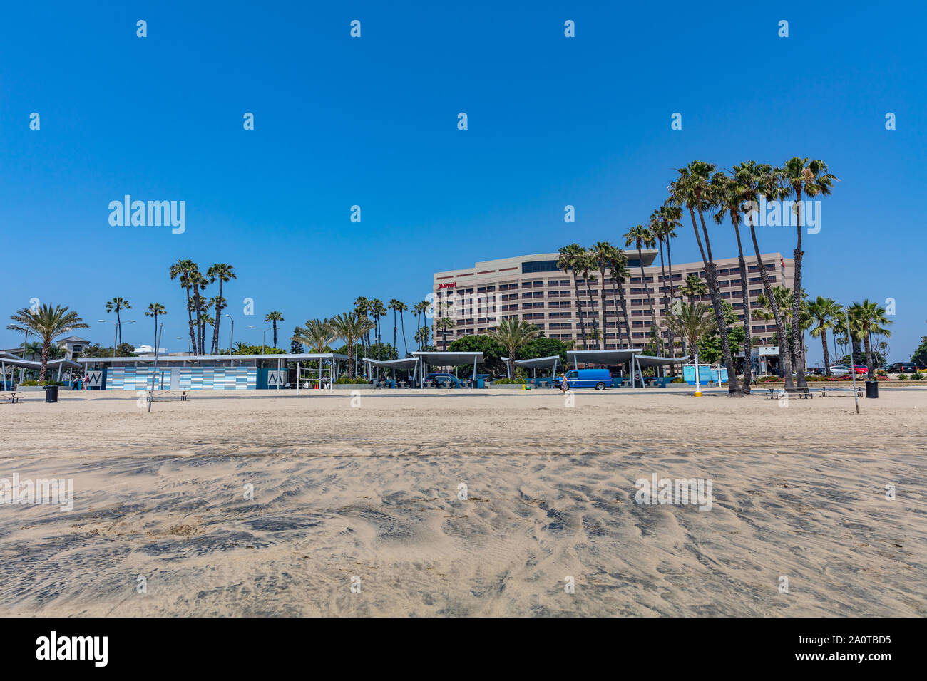 Los Angeles Kalifornien USA. 30. Mai 2019. Marina del Rey Beach, Luxury Resorts, Sandstrand, sonniger Frühlingstag Stockfoto