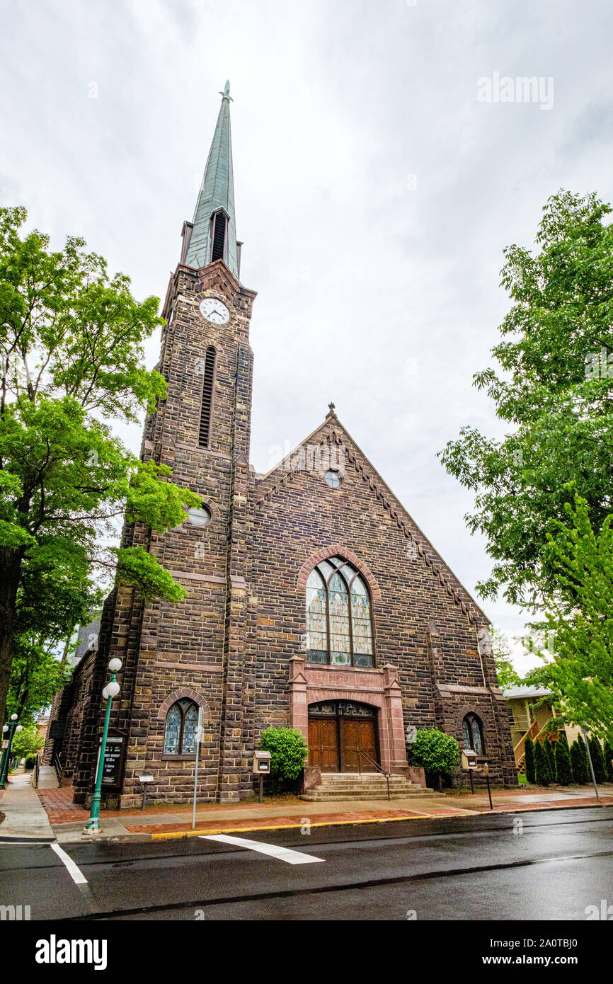 First Baptist Church, 51 South 3rd Street, Lewisburg, Pennsylvania Stockfoto