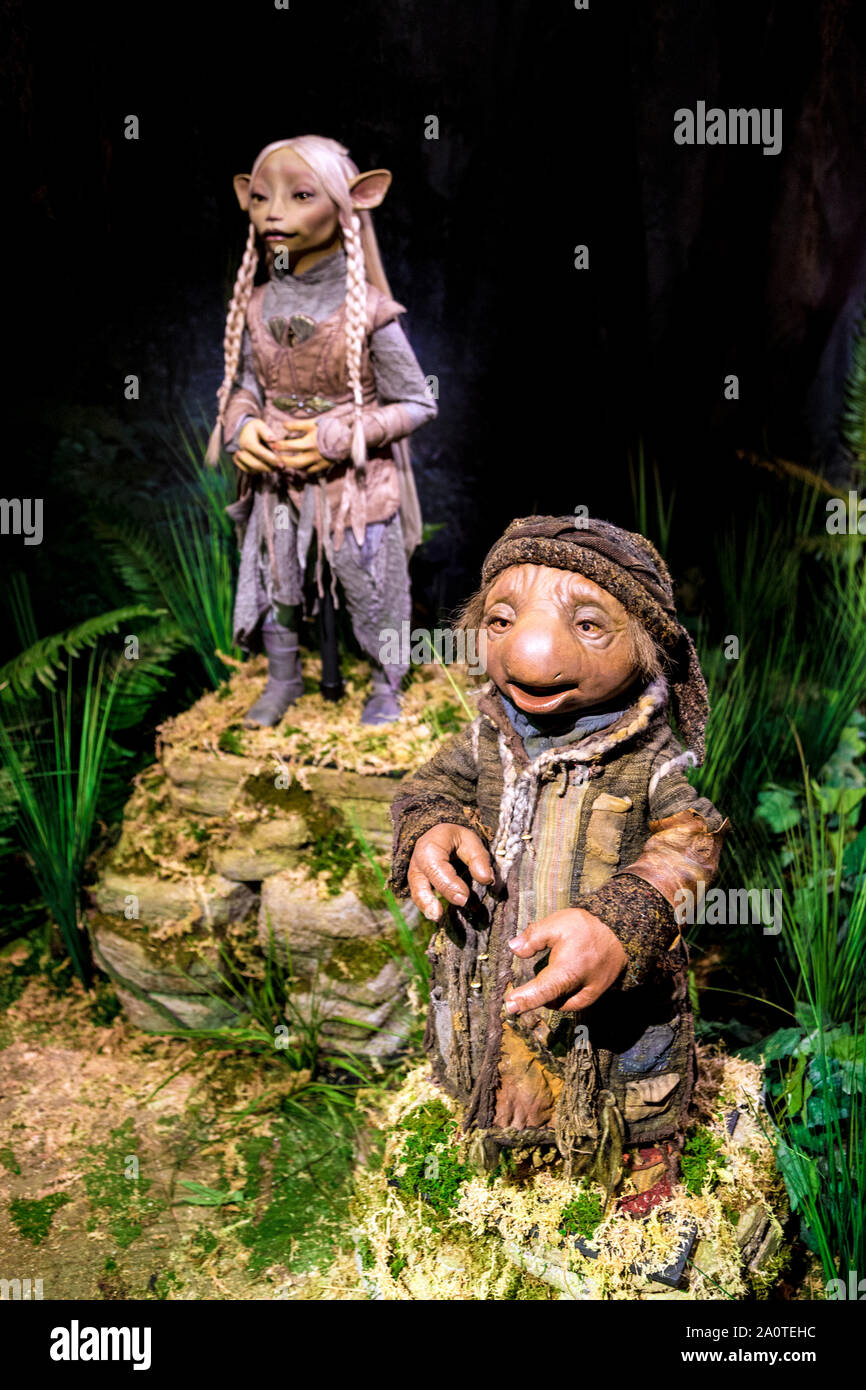 Der dunkle Kristall: Alter der Widerstand Ausstellung am BFI Southbank, London, UK Stockfoto