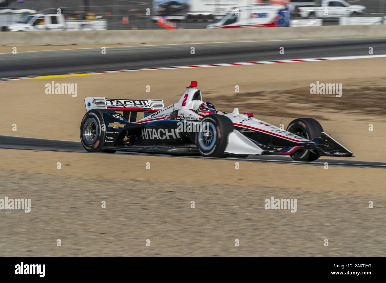 Salinas, Kalifornien, USA. 21 Sep, 2019. (2) Josef NEWGARDEN der Vereinigten Staaten Praktiken für die Firestone Grand Prix von Monterey an Weathertech Raceway Laguna Seca in Salinas, Kalifornien. (Bild: © Walter G Arce Sr Schleifstein Medi/ASP) Stockfoto