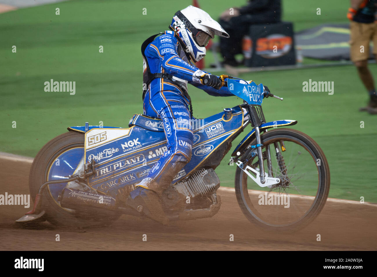 CARDIFF, WALES Robert Lambert von Großbritannien in Aktion während der ADRIAN FLUX BRITISCHEN FIM SPEEDWAY GRAND PRIX auf dem Fürstentum Stadium, Cardiff am Samstag, den 21. September 2019. (Credit: Ian Charles | MI Nachrichten) Credit: MI Nachrichten & Sport/Alamy leben Nachrichten Stockfoto