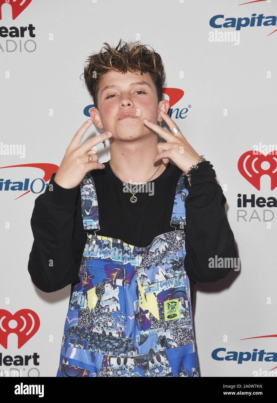 LAS VEGAS, NV - 21. SEPTEMBER: Jacob Sartorius besucht die iHeartRadio Music Festival bei der T-Mobile Arena am 21. September 2019 in Las Vegas, Nevada. Foto: imageSPACE/MediaPunch Stockfoto