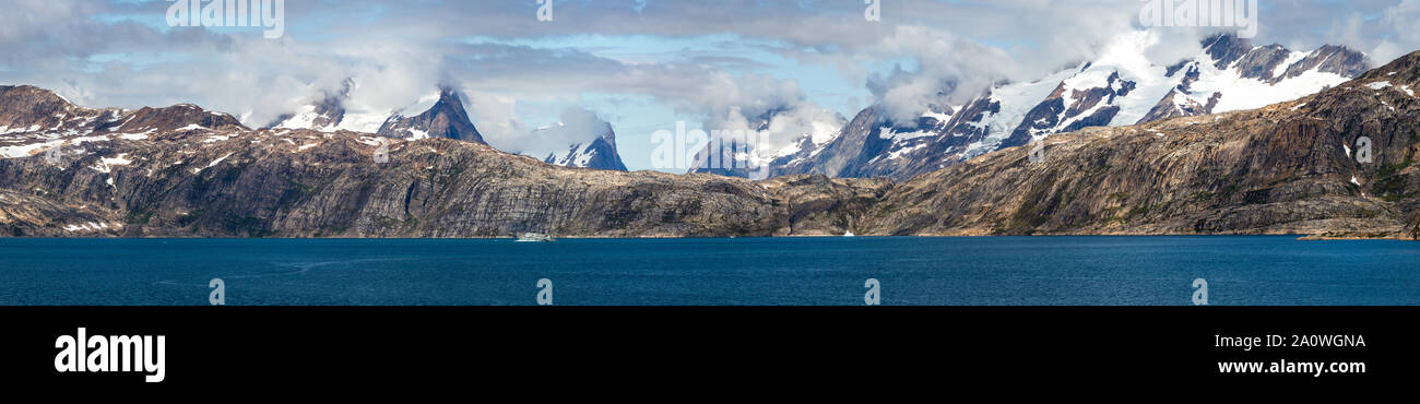 Malerische der Skjoldungen Fjord Region in Grönland. Stockfoto