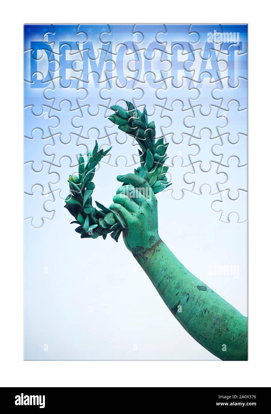 Usa Präsidentschaftswahlen 2016 - Schritt für Schritt in Richtung Sieg - Konzept Bild Stockfoto