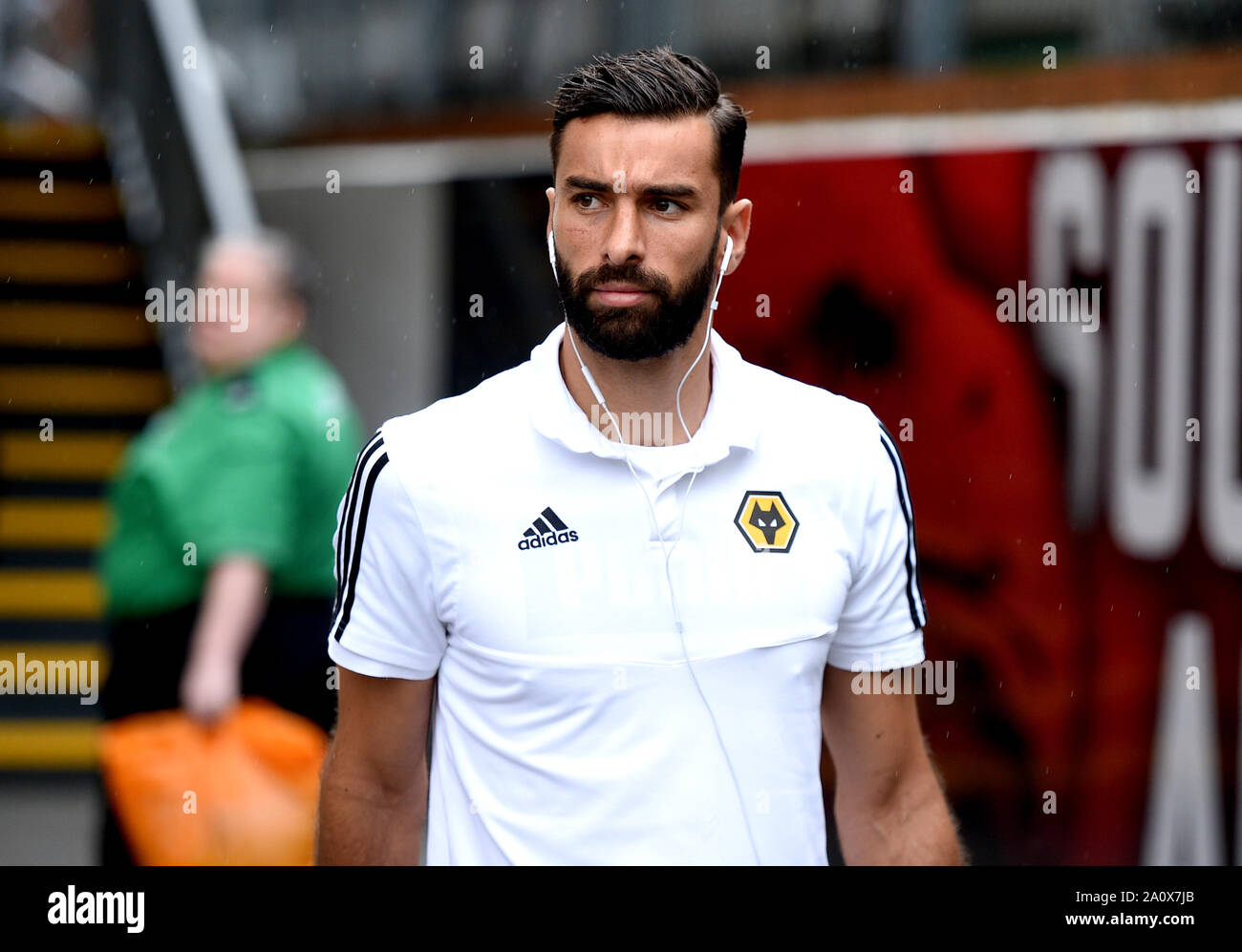 Wolverhampton Wanderers Torwart Rui Patricio kommt an das Stadion vor Beginn der Premier League Spiel im Selhurst Park, London. Stockfoto