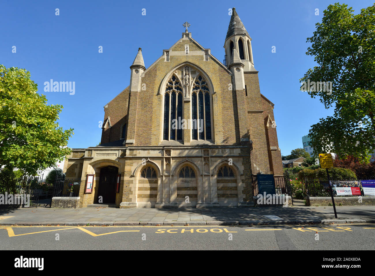 Christus Kirche C von E Primary School, Christchurch Street, Chelsea, London, Vereinigtes Königreich Stockfoto