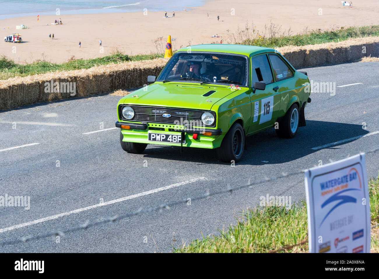 Ford Escort MK2 RS 2000 Watergate Bay Geschwindigkeit Hillclimb Sept 2019 Stockfoto