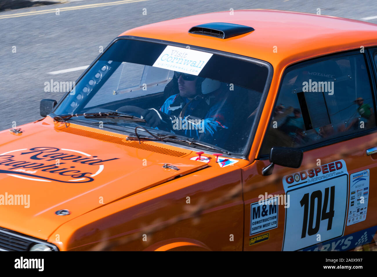 Ford Escort MK2 RS 2000 Watergate Bay Geschwindigkeit Hillclimb Sept 2019 Stockfoto