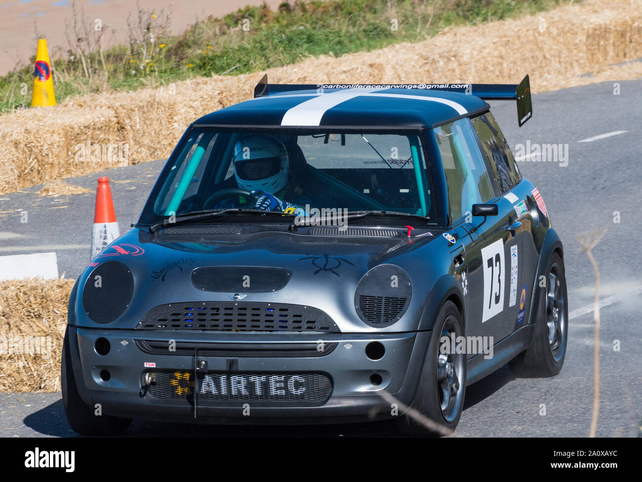BMW Mini Watergate Bay Geschwindigkeit Hillclimb Sept 2019 Stockfoto