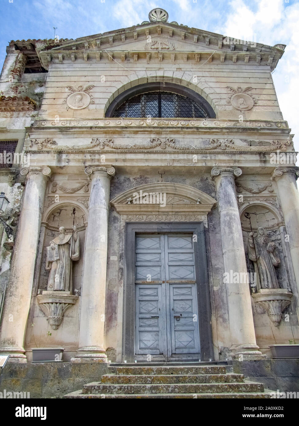 Historischen architektonischen Details in eine Gemeinde in Sizilien namens Castiglione di Sicilia gesehen Stockfoto