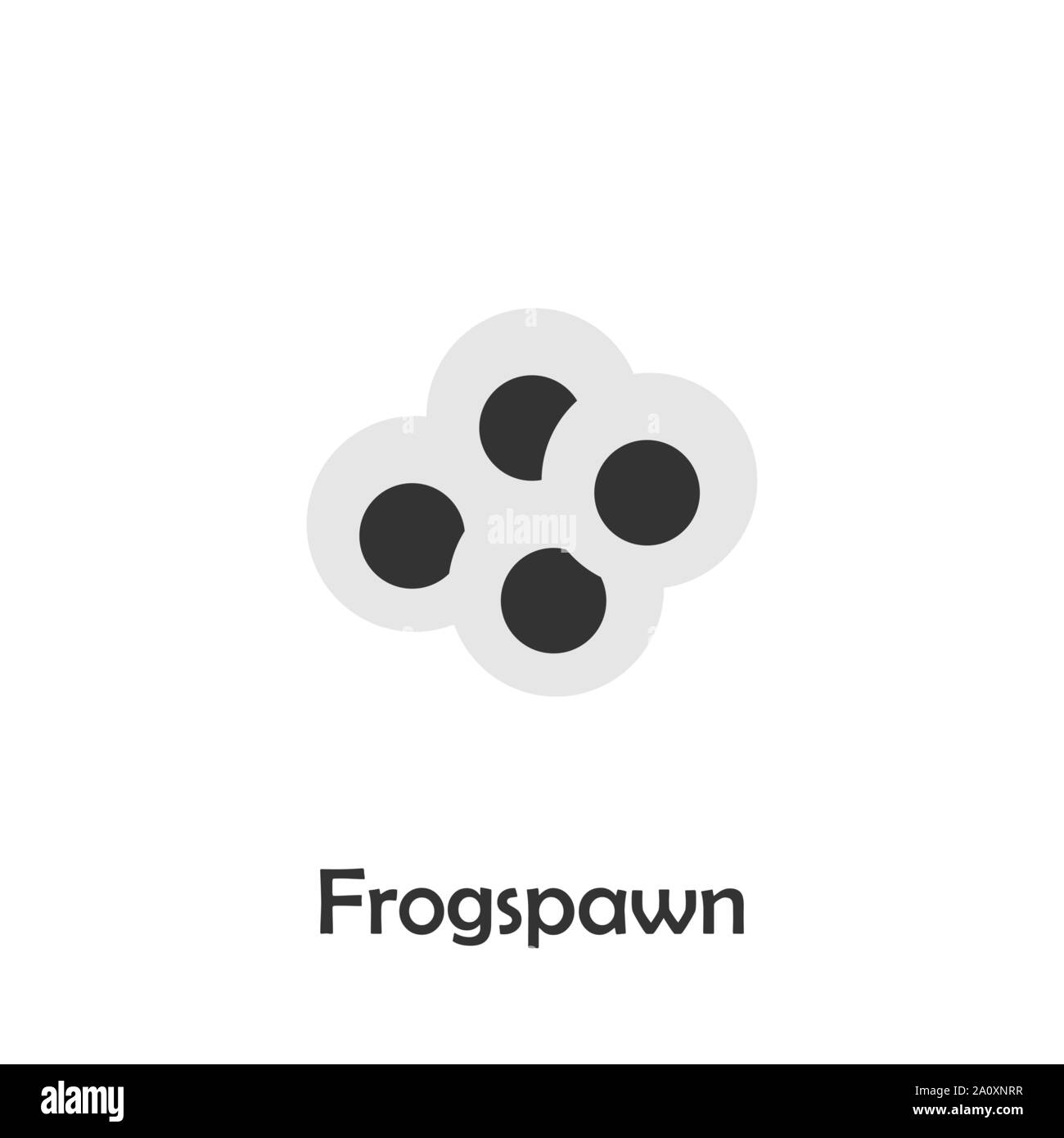 Frogspawn im Comic-stil, Teich Karte für Zicklein, Vorschule Aktivität für Kinder, Vektor Stock Vektor
