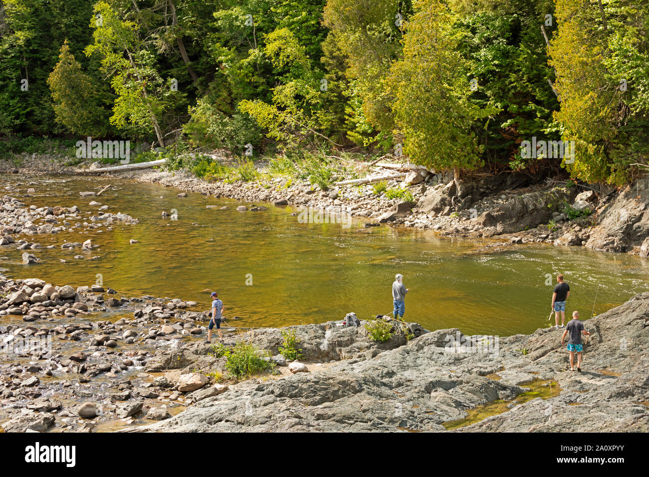 Chippewa-fälle, Algoma District, Ontario, Kanada Stockfoto