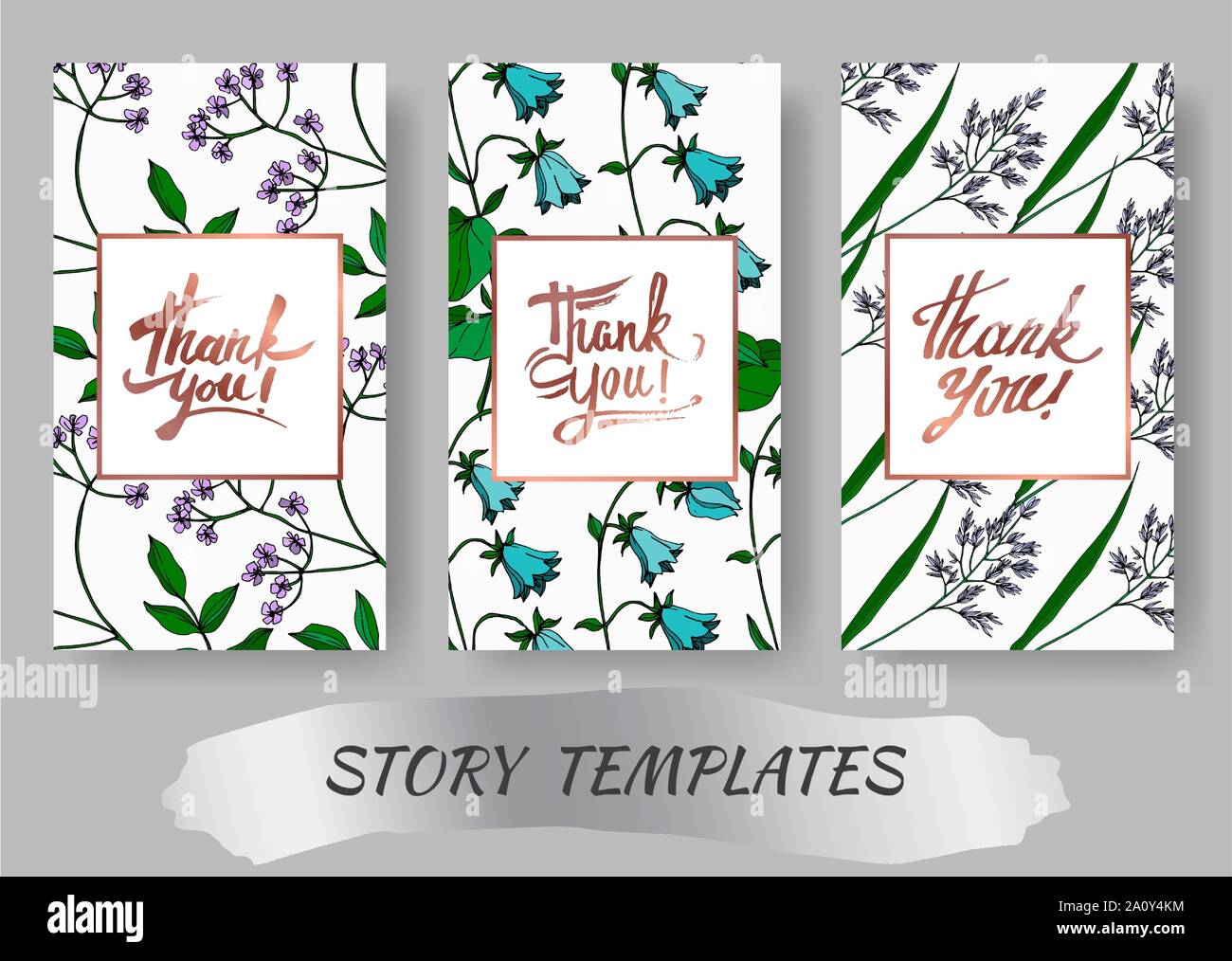 Vektor Wildblumen Blumen botanischen Blumen. Schwarz und weiß eingraviert Tinte Art Hochzeit hintergrund Karte dekorative Grenze. Danke, Rsvp, Einladung Stock Vektor