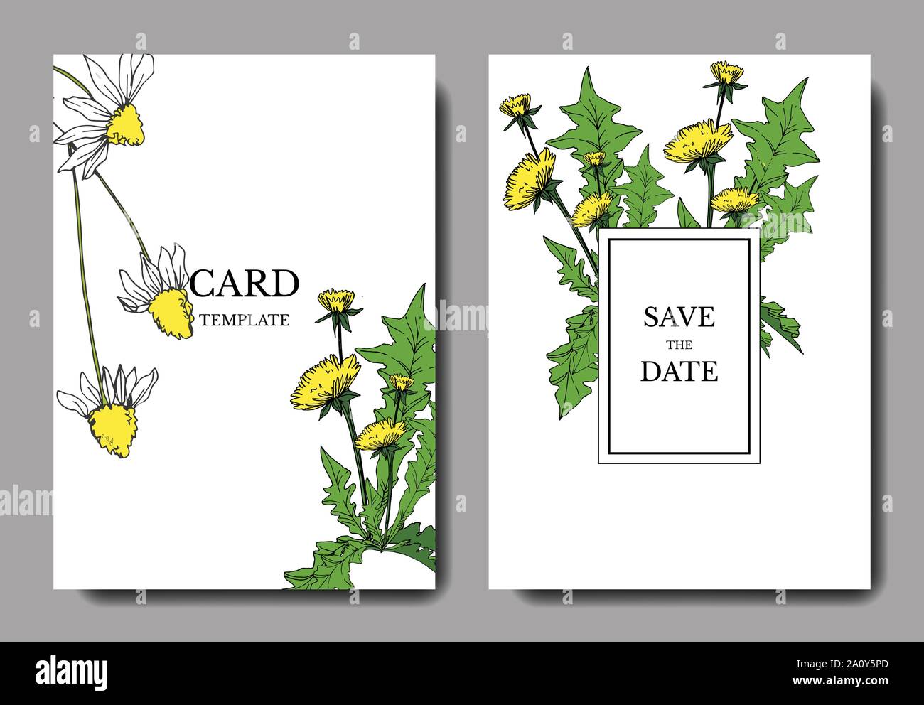 Vektor Wildblumen Blumen botanischen Blumen. Schwarz und weiß eingraviert Tinte Art Hochzeit hintergrund Karte dekorative Grenze. Danke, Rsvp, Einladung Stock Vektor