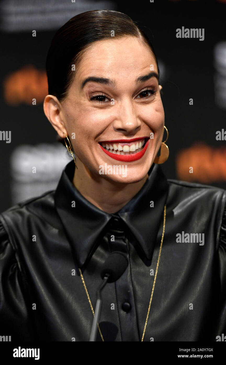 Celia Freijeiro auf der Pressekonferenz für "Vida Perfecta' an der 67th San Sebastian International Film Festival / Festival Internacional de Cine de San Sebastián im Kursaal. San Sebastian, 22.09.2019 | Verwendung weltweit Stockfoto