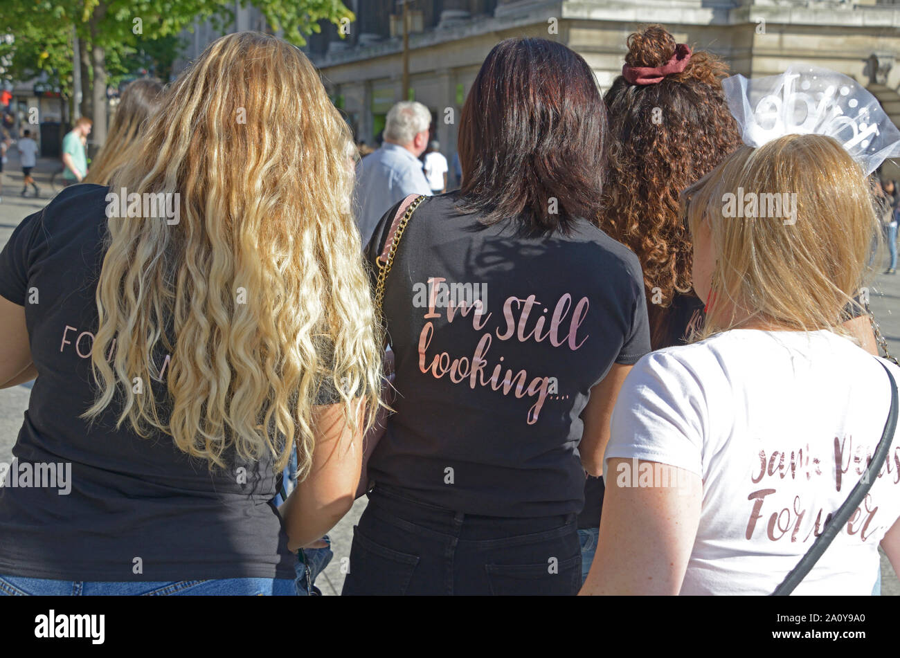 Frauen auf Henne Ereignis, in Nottingham. Stockfoto