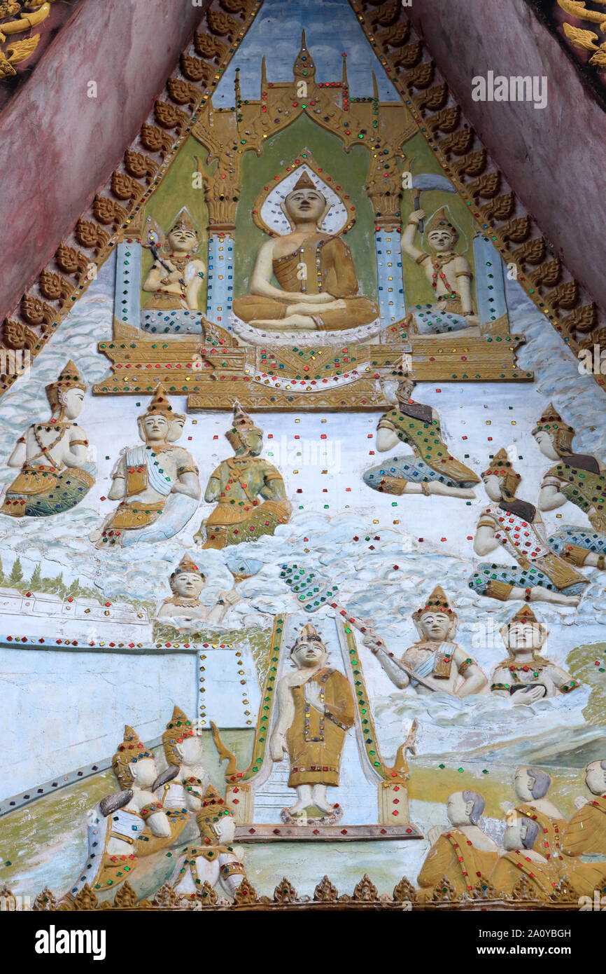 Bouddha. Siddhartha Gautama. Wat Inpeng. Vientiane. Laos. /Buddha. Siddhartha Gautama. Wat Inpeng. Ventiane. Laos. Stockfoto
