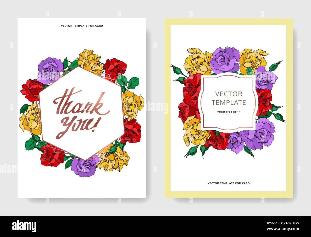 Vektor rose Blumen botanischen Blumen. Schwarz und weiß eingraviert Tinte Art Hochzeit hintergrund Karte dekorative Grenze. Danke, Rsvp, Einladung elegante Stock Vektor