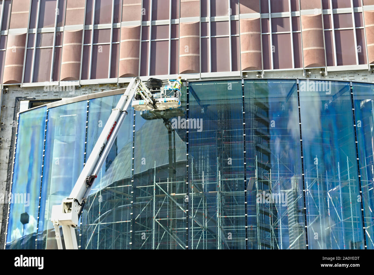 Änderung der Messe Turm in Frankfurt/M Stockfoto