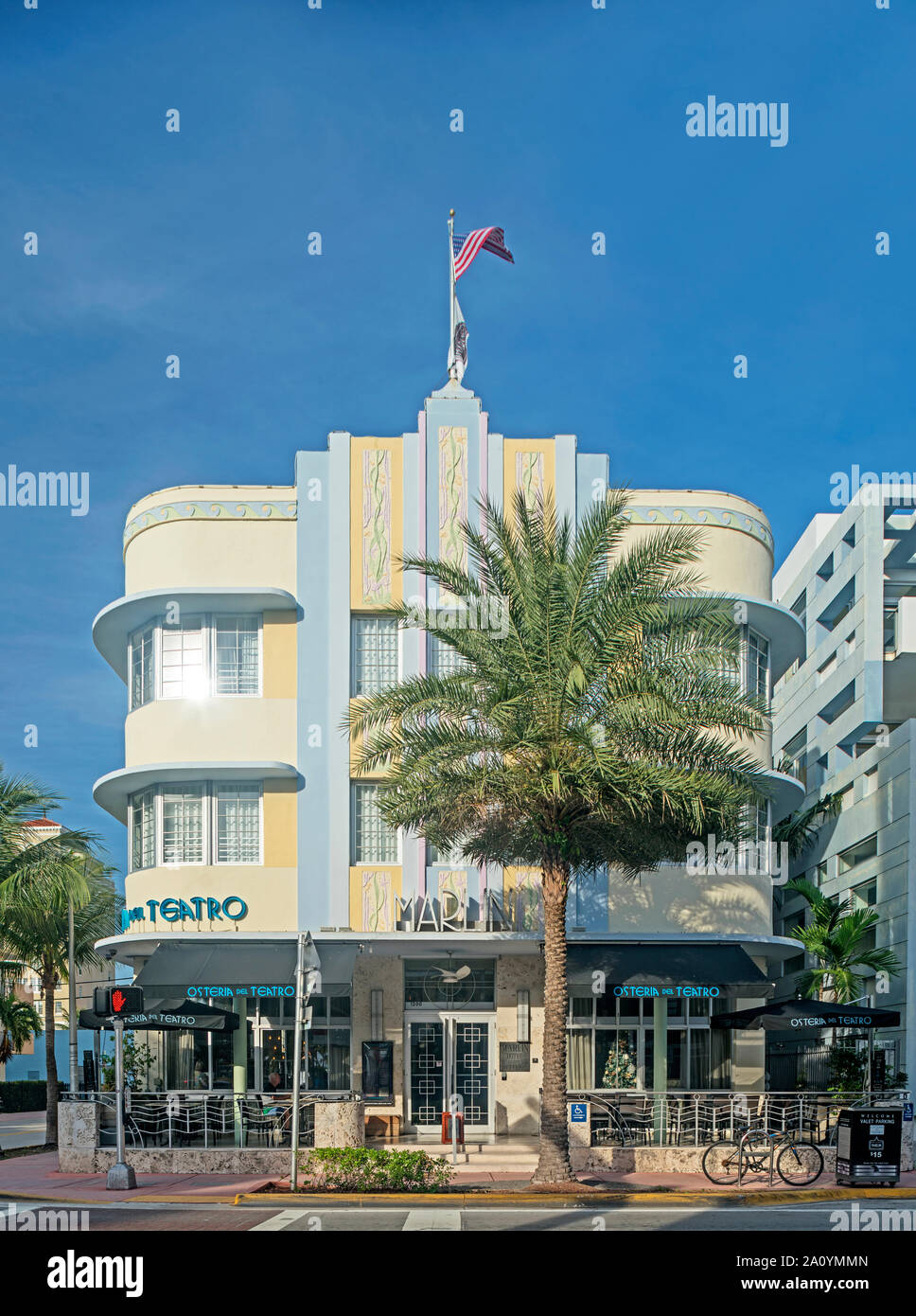 MARLIN HOTEL (© Lawrence Murray Dixon 1939) COLLINS AVENUE SOUTH BEACH MIAMI BEACH FLORIDA USA Stockfoto