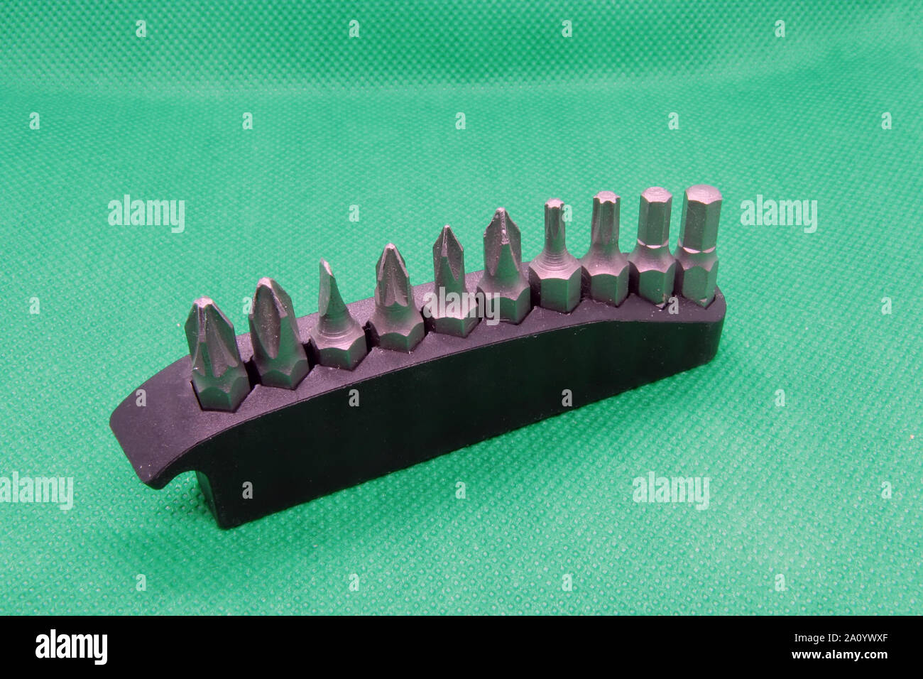 Werkzeug bits. Teil der Schraubendreher Werkzeug. Startseite Tools. Haus tools. Stockfoto