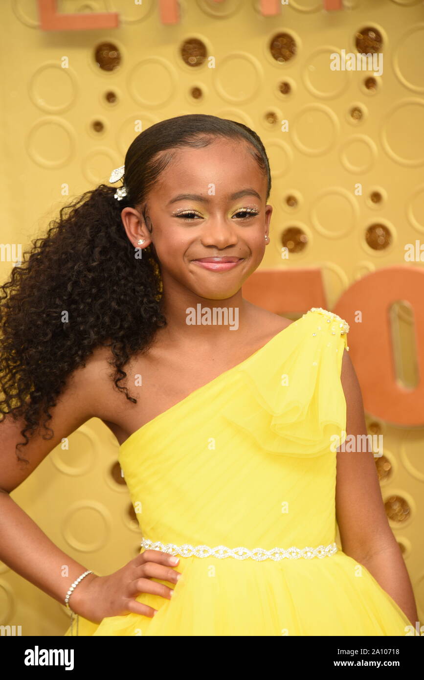 September 22, 2019, Los Angeles, Kalifornien, USA: FAITHE HERMAN in der Primetime Emmy Awards, Ankunft auf der Microsoft Theater. (Bild: © Kathy Hutchens/ZUMA Draht) Stockfoto