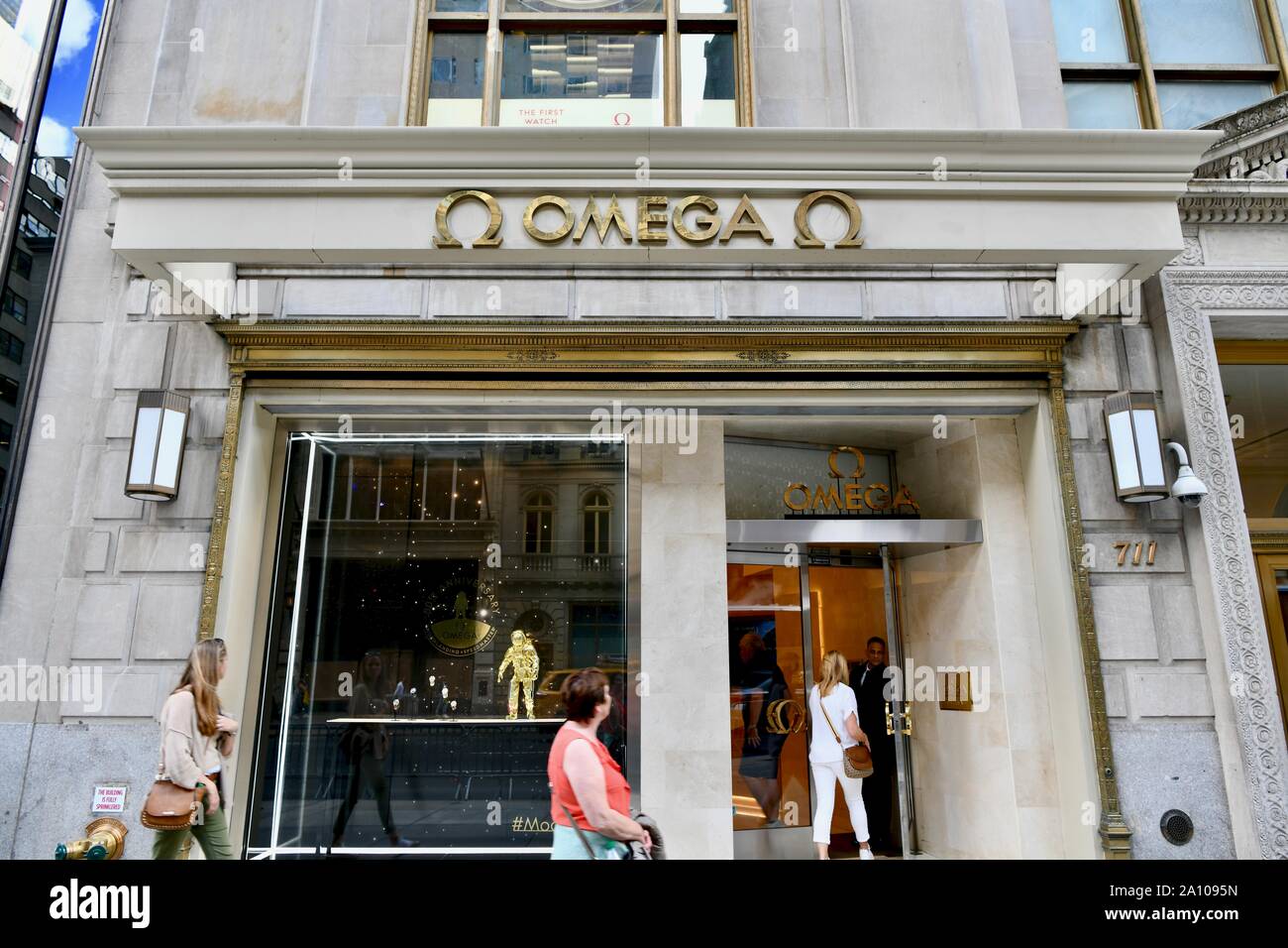 Omega Fine Jewelry Store, NEW YORK CITY, USA Stockfoto