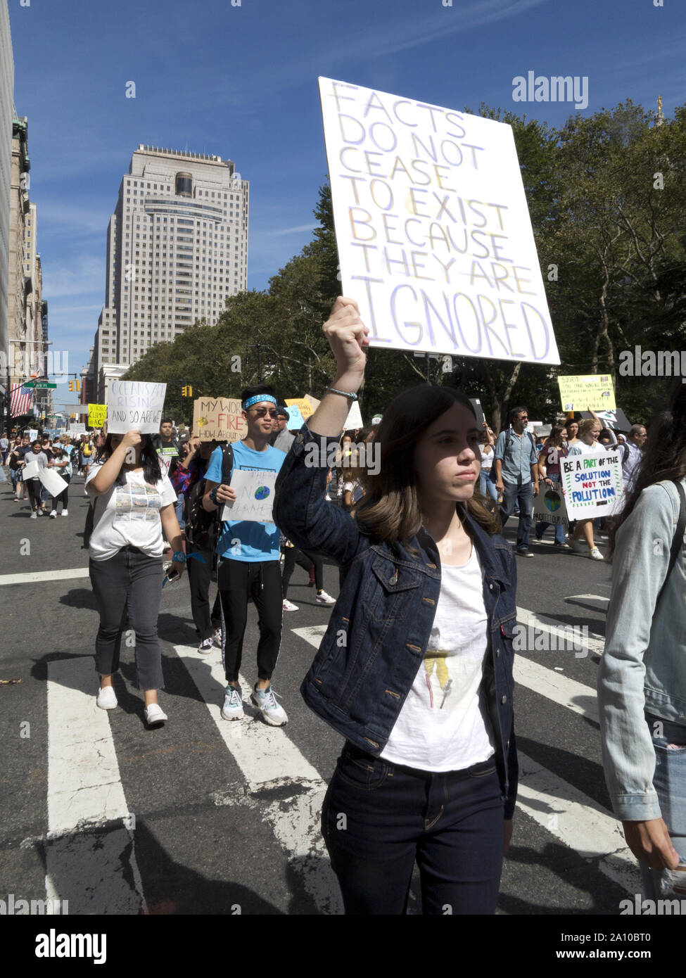 New York City, USA. 20 September, 2019, Klima Streik Stockfoto