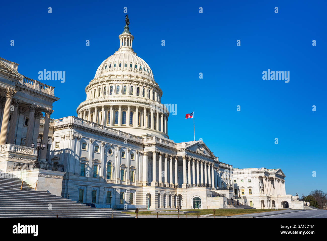 U.S. Capitol am sonnigen Tag Stockfoto