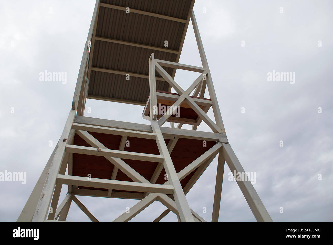 Rescue Turm am Strand. Rescue Tower. Stockfoto