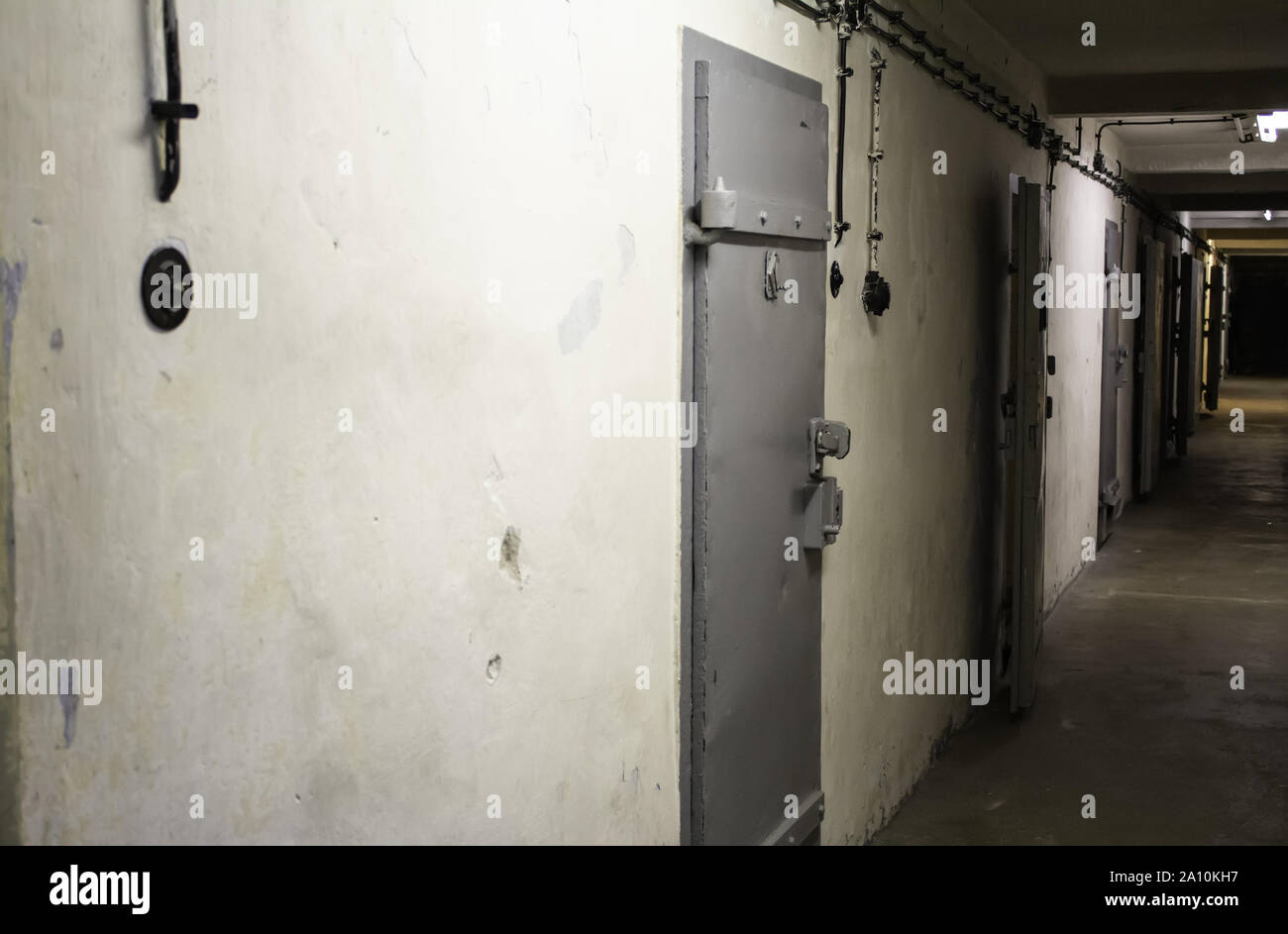 Penitentiary Gefängnis mit Zellen, Freiheitsentzug, Anhalten Stockfoto