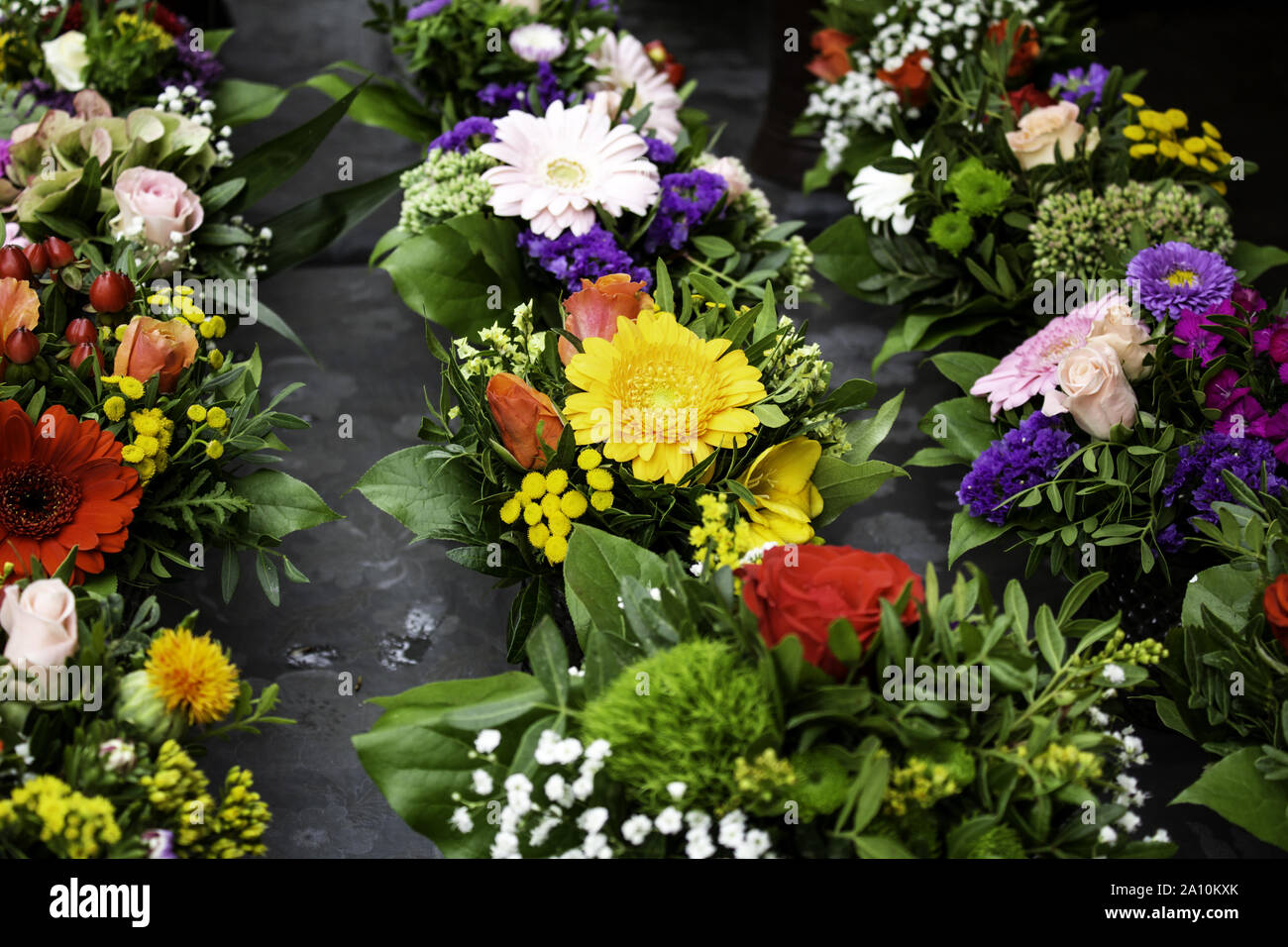 Frisch und duftenden Rosen, Detail der Romantik und Liebe Stockfoto