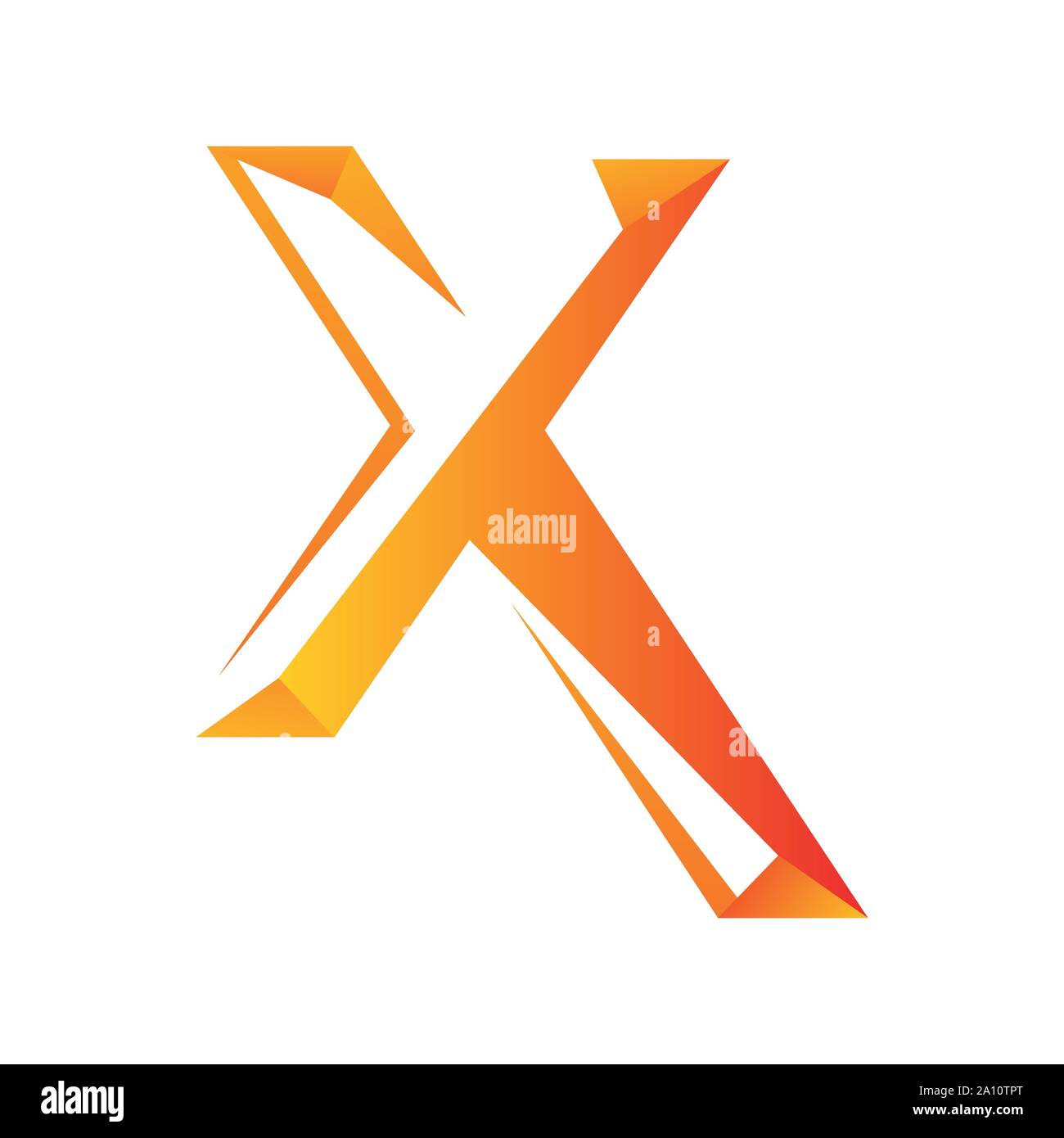 Creative X Schreiben Logo Design vector Konzept Abbildung Stock Vektor