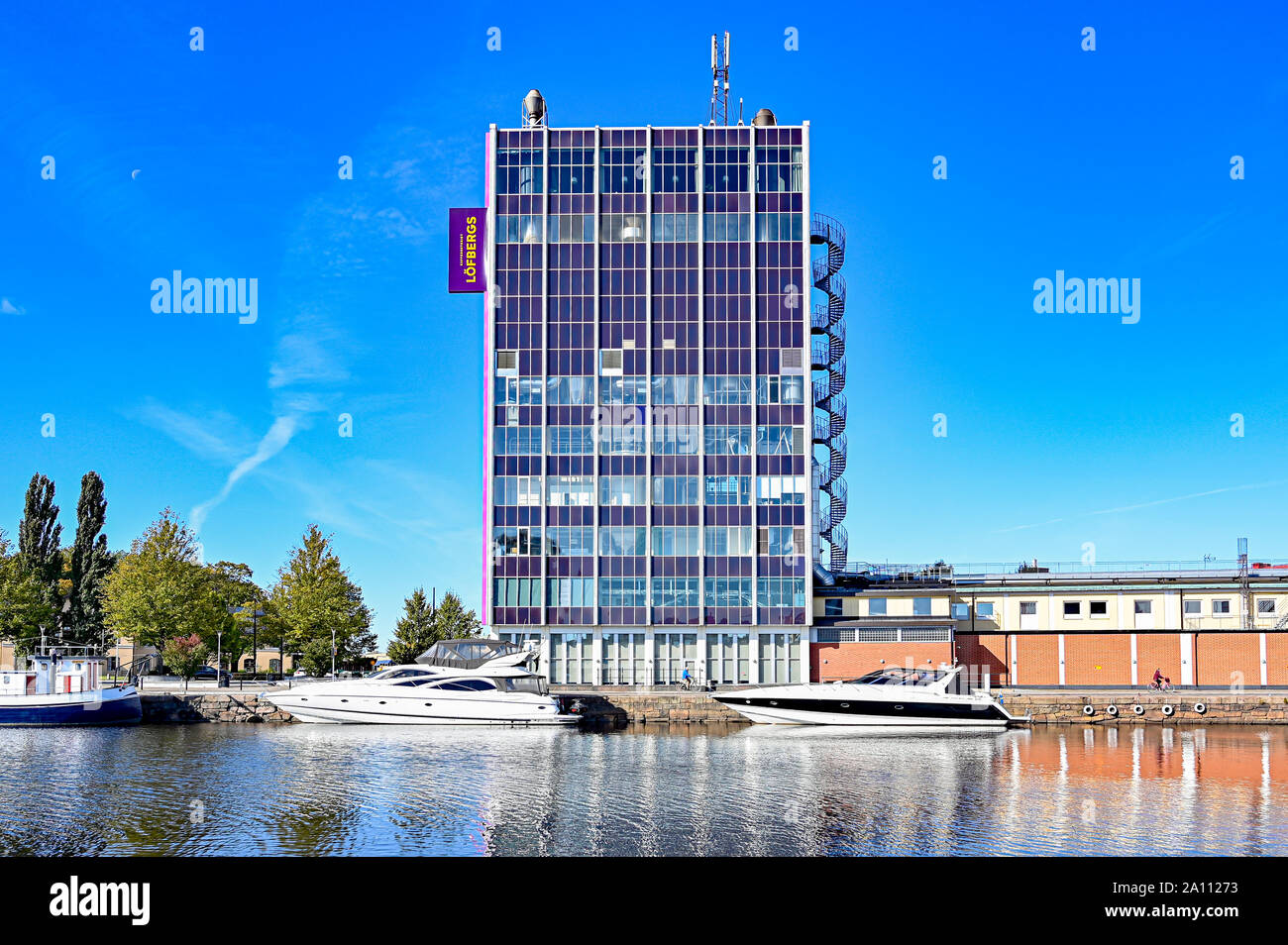 Kaffeerösterei lofbergs Gebäude in Karlstad Värmland Schweden Stockfoto