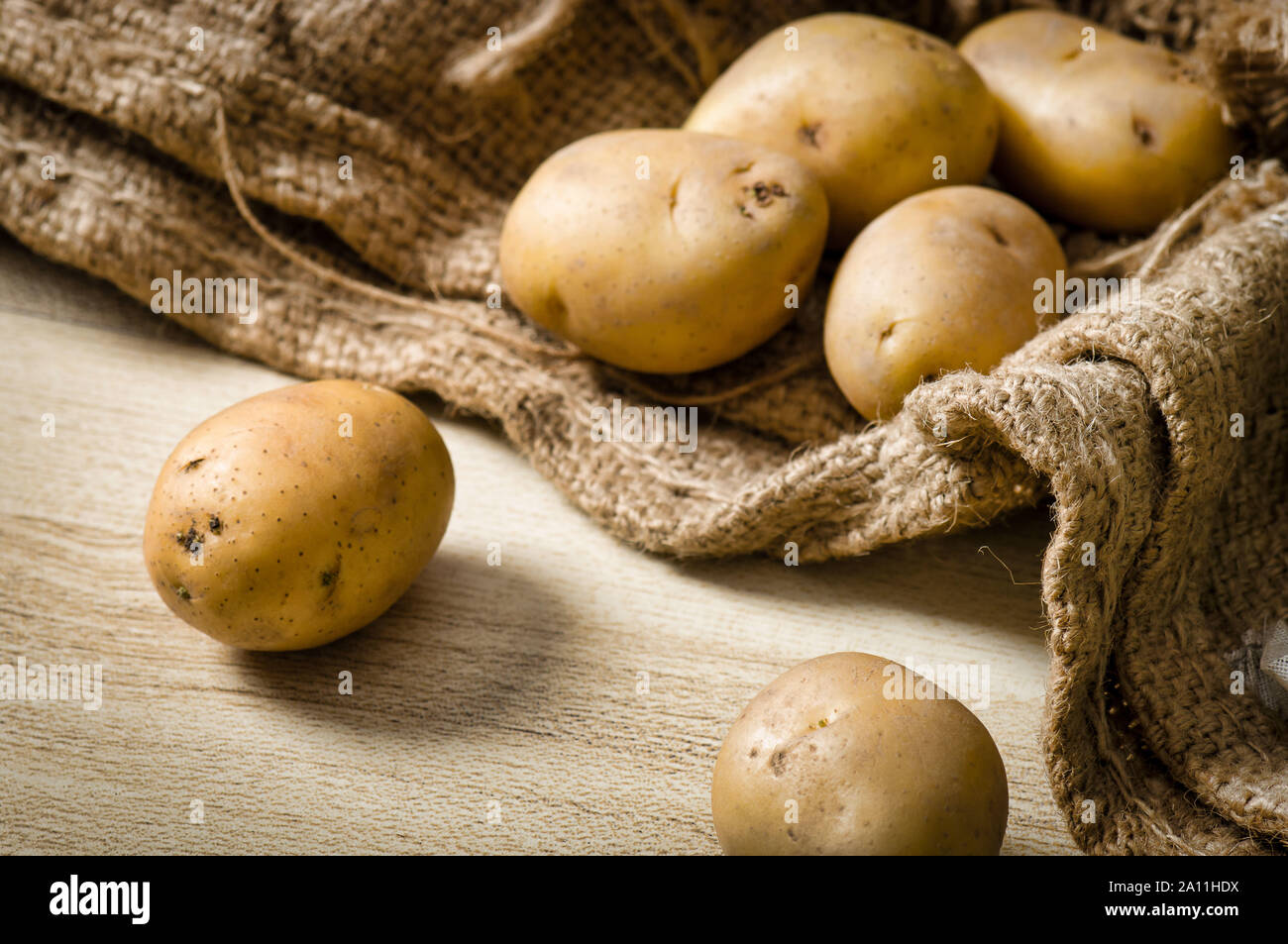 Rohe Kartoffel Stockfoto