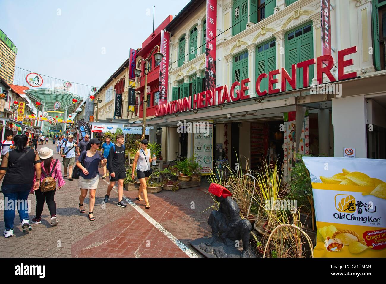 Chinatown Heritage Center, dem Museum auf Pagoda street Chinatown, Singapur. Stockfoto