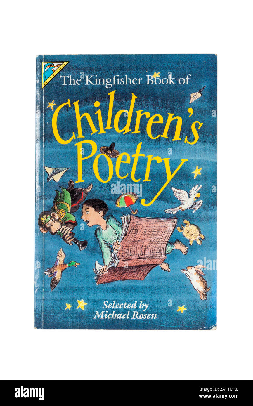 Das Kingfisher Book of Children's Poetry isoliert auf weißem Hintergrund Stockfoto