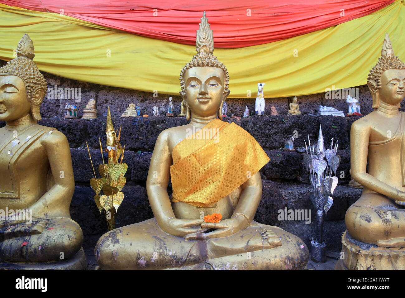 Bouddha. Wat Simuong. Wat Si Muang. Vientiane. Laos. /Buddha. Wat Simuong. Wat Si Muang. Vientiane. Laos. Stockfoto