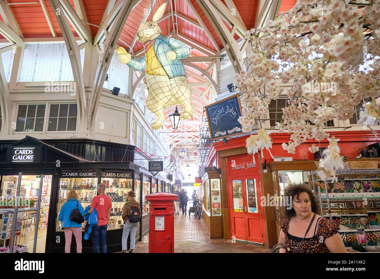 Der überdachte Markt Oxford Alice im Wunderland Stockfoto