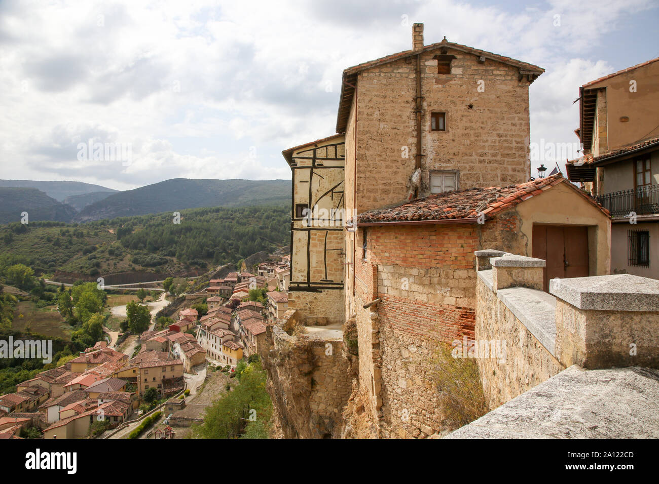 San Vincente Kirche, Frias, Spanien Stockfoto